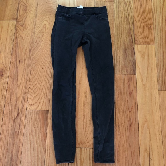 H&M Dark Gray Jeggings Jean Leggings Women’s 8 - Picture 5 of 8